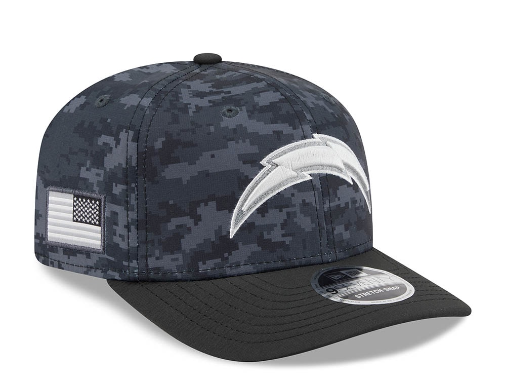 New Era Los Angeles Chargers NFL Salute to Service 2026 Digi Camo Black 9Seventy Stretch Snapback Gorra