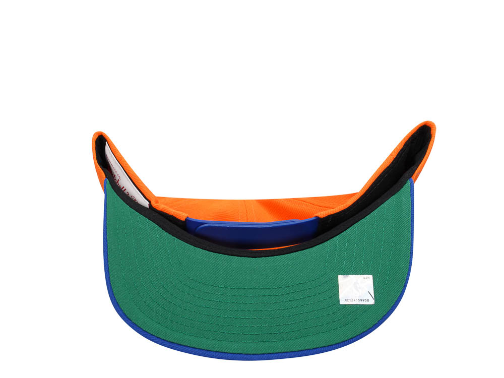 Mitchell & Ness New York Knicks Transcript Orange Two Tone Snapback Gorra