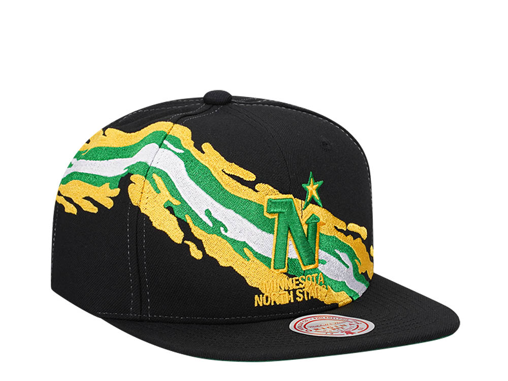 Mitchell & Ness Minnesota North Stars Vintage Paintbrush Snapback Gorra